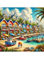 Sunsout SUN27315 Coastal Kaleidoscope (Puzzle500)