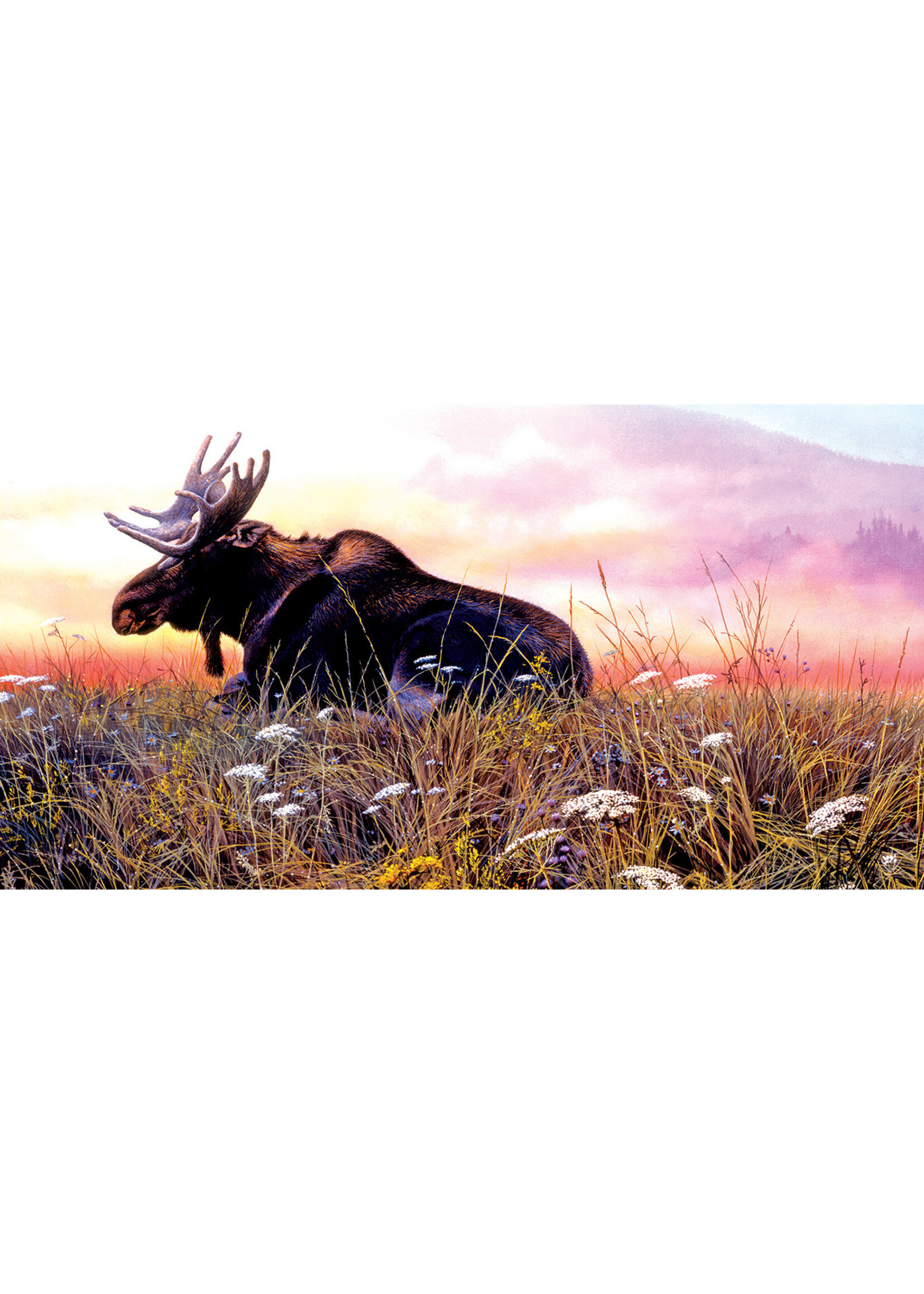 Sunsout SUN66840 Daybreak Moose (Puzzle500)