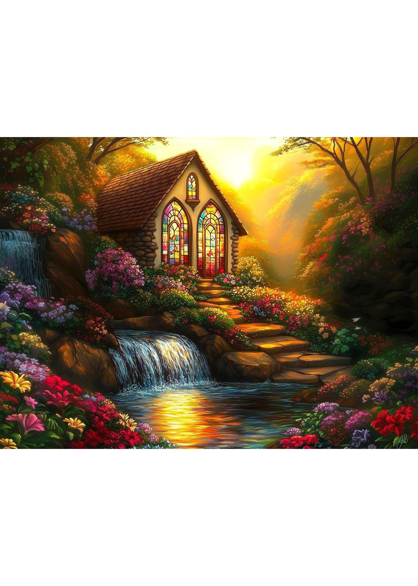 Sunsout SUN77170 Cottage Creek (Puzzle1000)