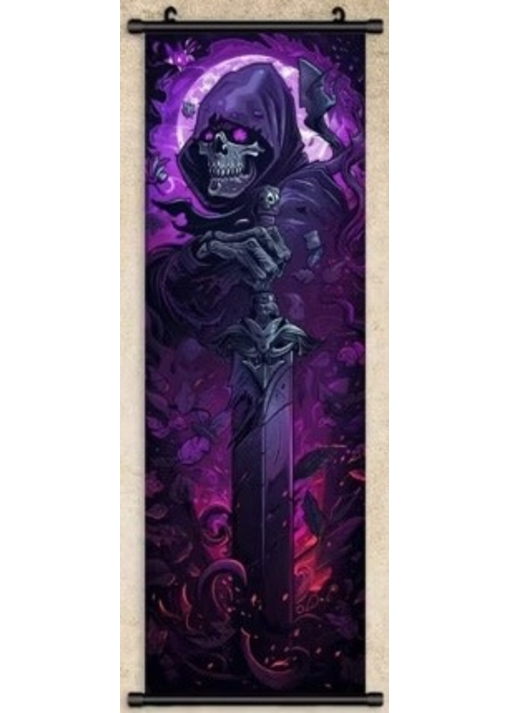 Hanging Wall Banner 15x47 Inch Skeleton 3