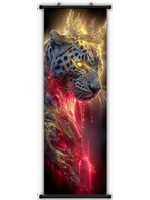 Hanging Wall Banner 15x47 Inch Royal Leopard 1