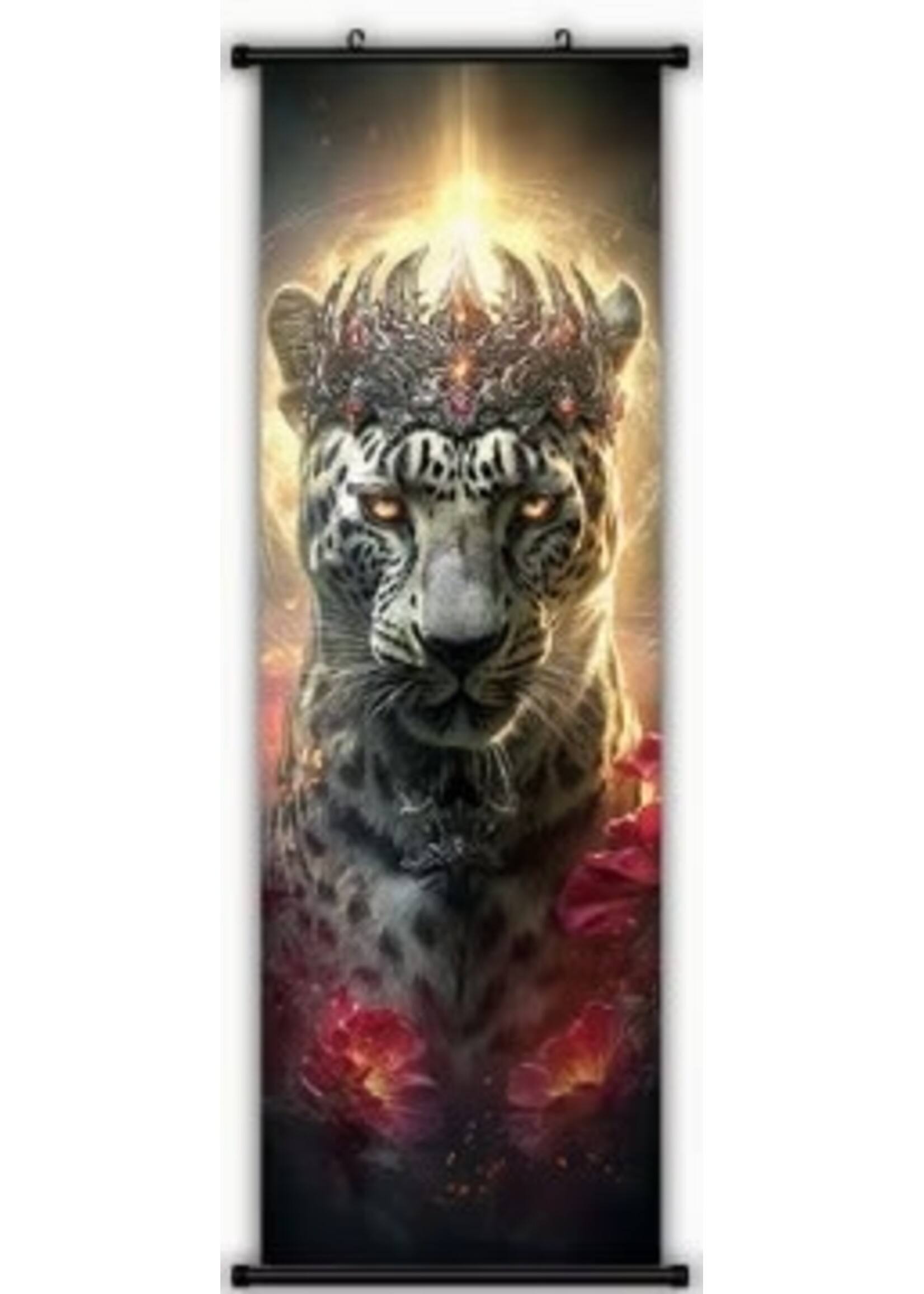 Hanging Wall Banner 15x47 Inch Royal Leopard 2