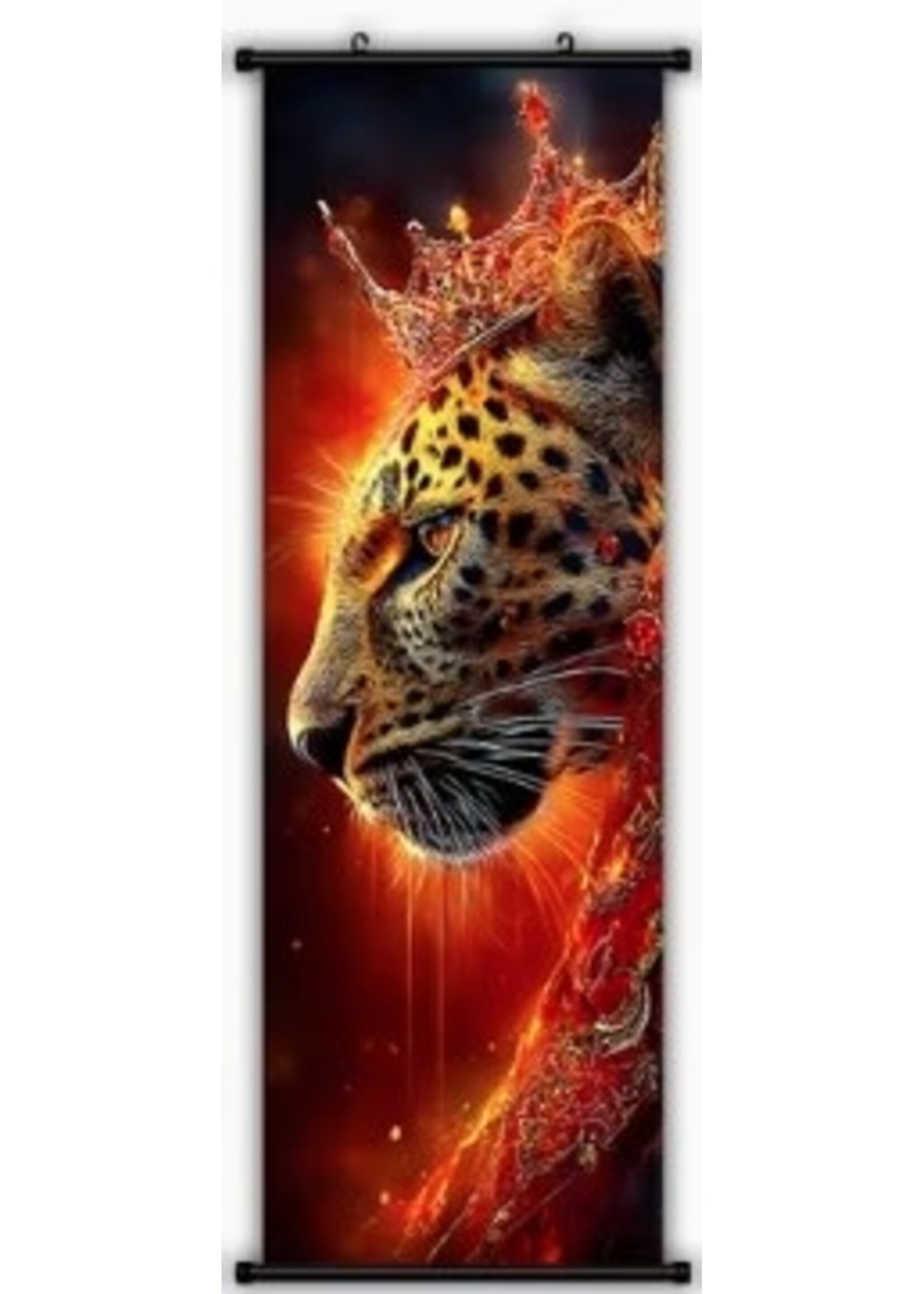 Hanging Wall Banner 15x47 Inch Royal Leopard 3