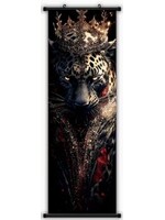 Hanging Wall Banner 15x47 Inch Royal Leopard 4