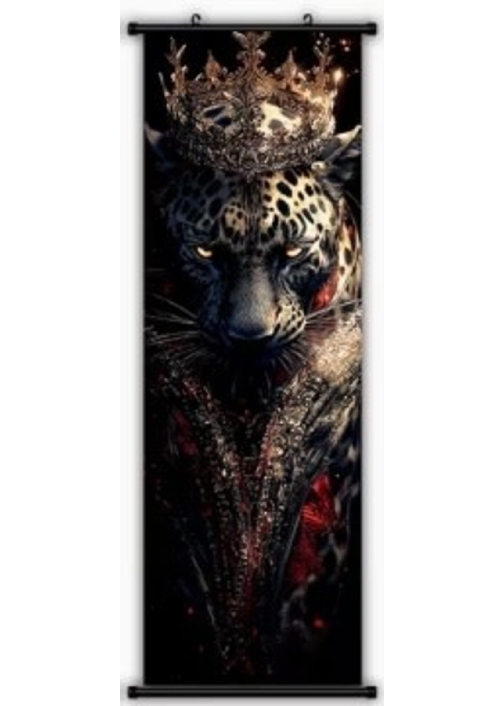 Hanging Wall Banner 15x47 Inch Royal Leopard 4