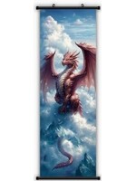 Hanging Wall Banner 15x47 Inch Dragon 3