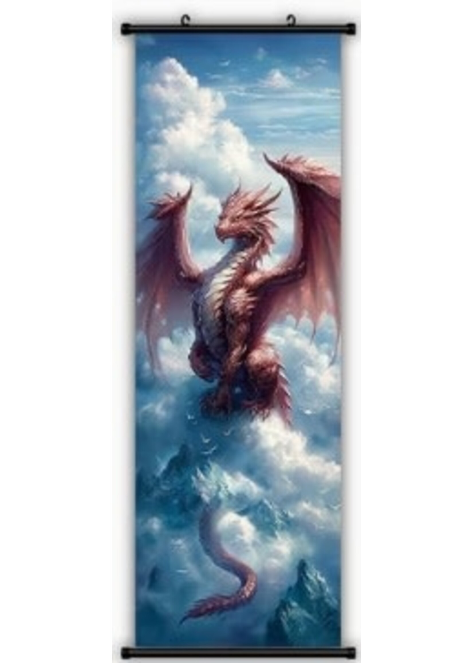 Hanging Wall Banner 15x47 Inch Dragon 3