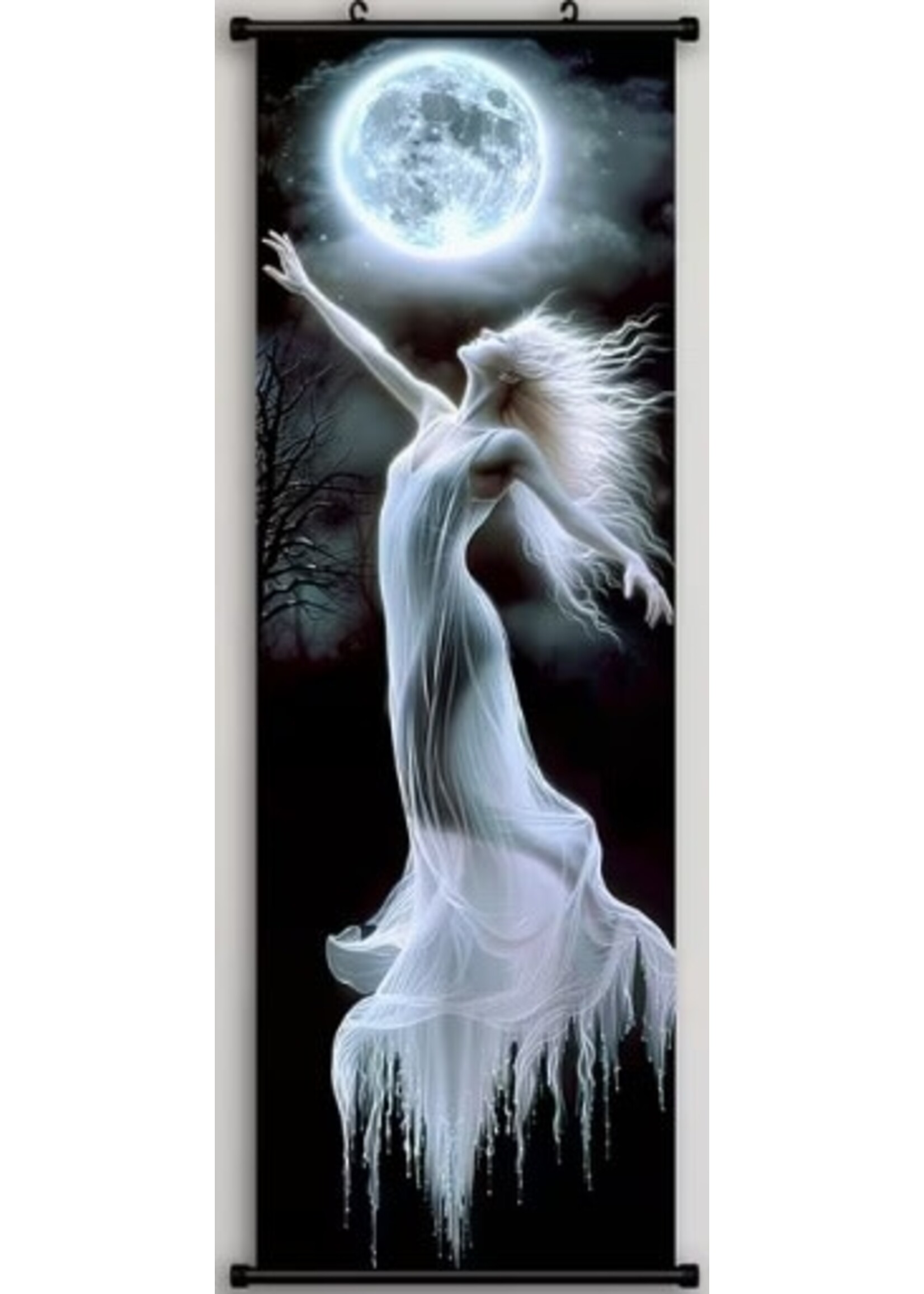 Hanging Wall Banner 15x47 Inch Moon Goddess