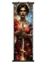 Hanging Wall Banner 15x47 Inch Female Warrior 2