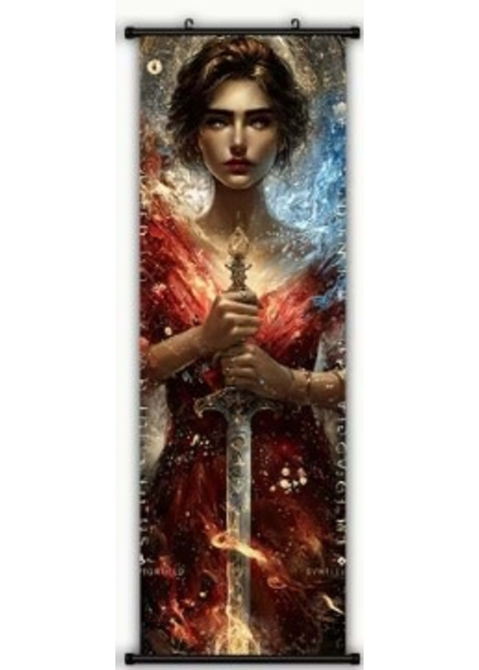 Hanging Wall Banner 15x47 Inch Female Warrior 2
