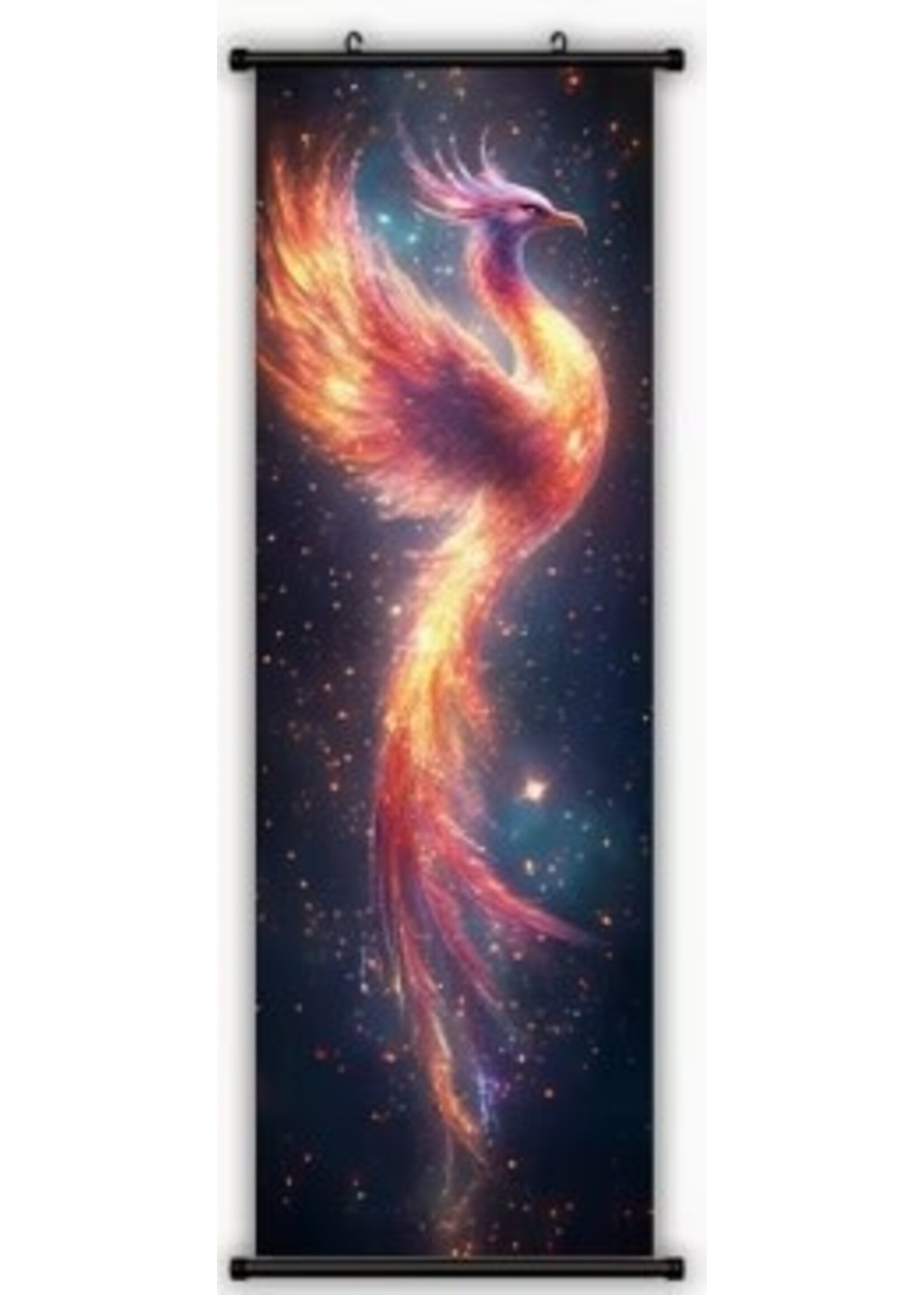 Hanging Wall Banner 15x47 Inch Phoenix & Embers 1