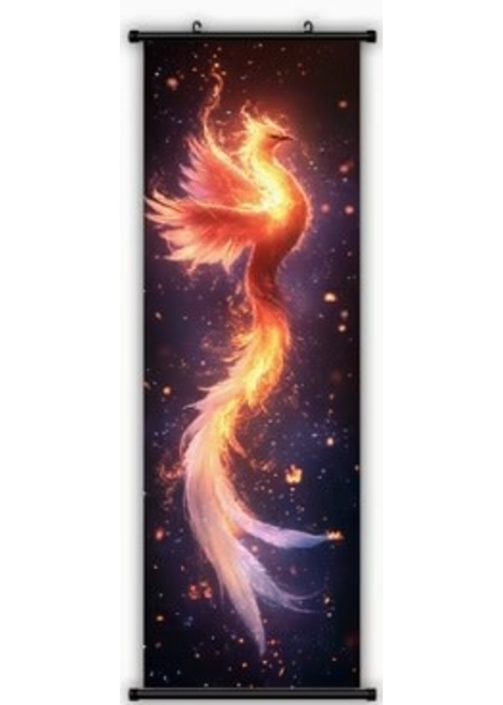 Hanging Wall Banner 15x47 Inch Phoenix & Embers 2