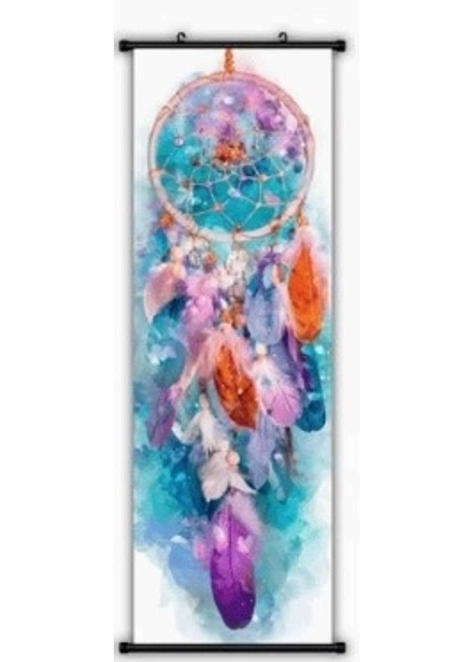 Hanging Wall Banner 15x47 Inch Dreamcatcher Feathers 4