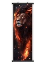 Hanging Wall Banner 15x47 Inch Fire Creature 1