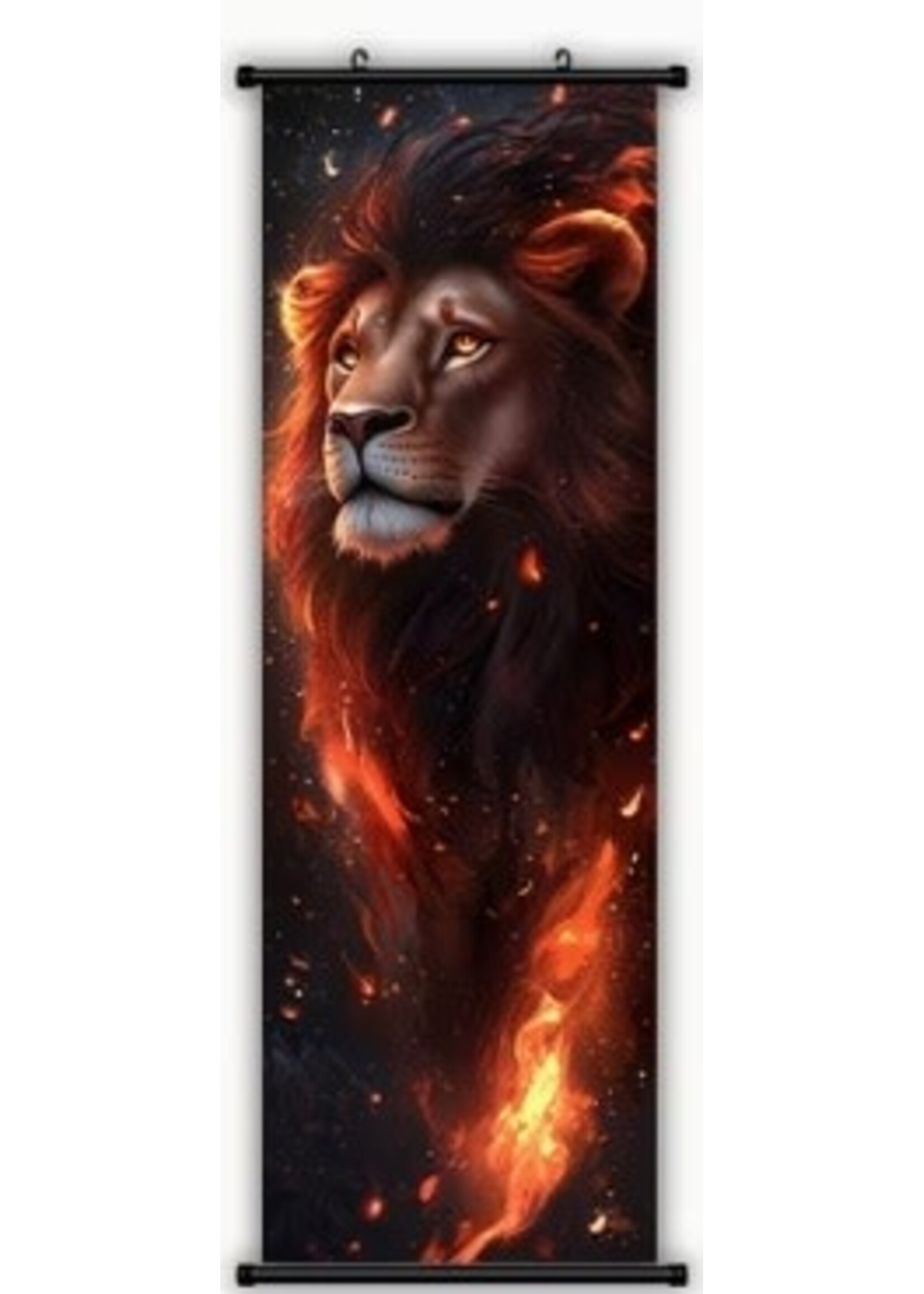 Hanging Wall Banner 15x47 Inch Fire Creature 1