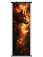 Hanging Wall Banner 15x47 Inch Fire Creature 2
