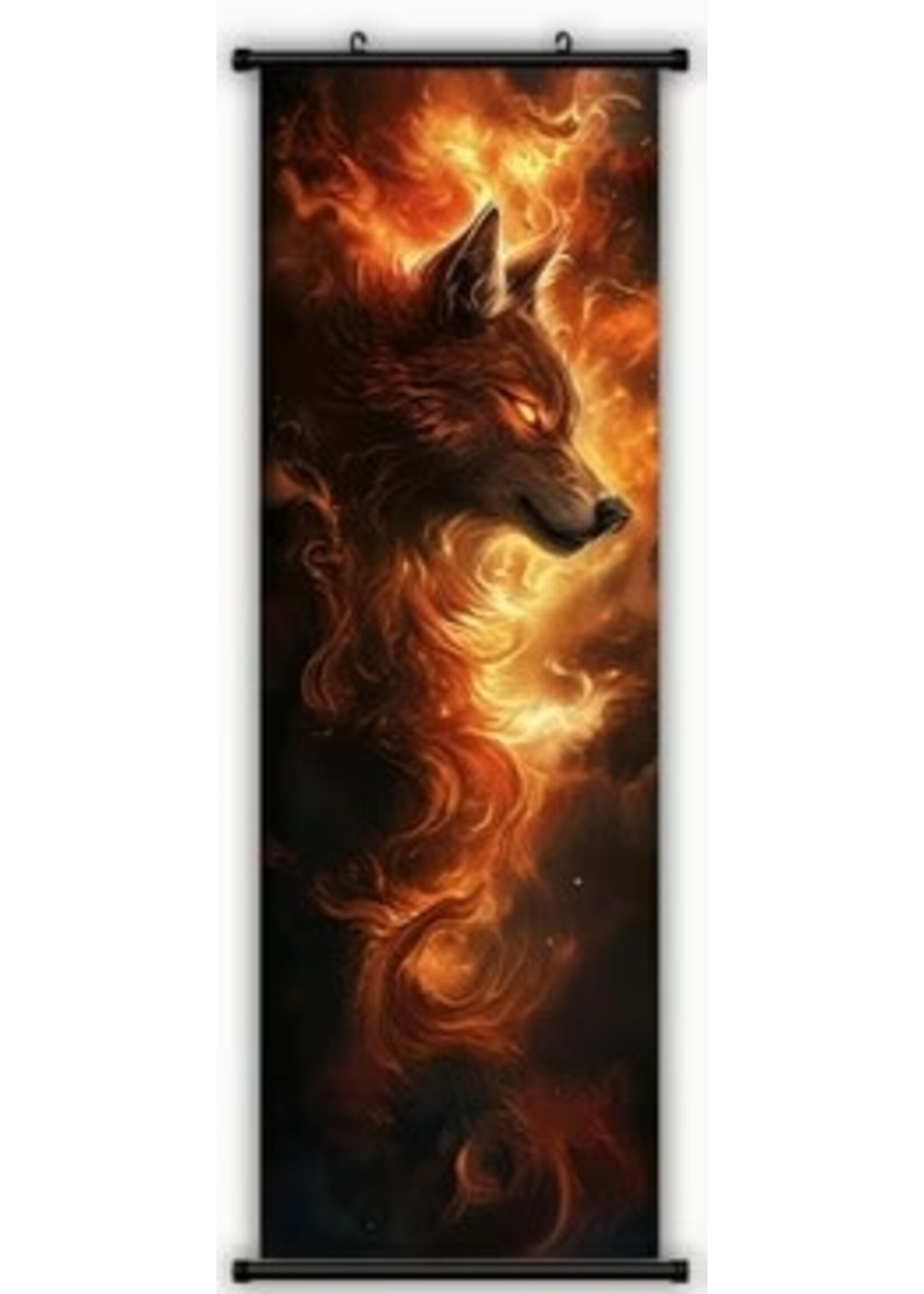 Hanging Wall Banner 15x47 Inch Fire Creature 2