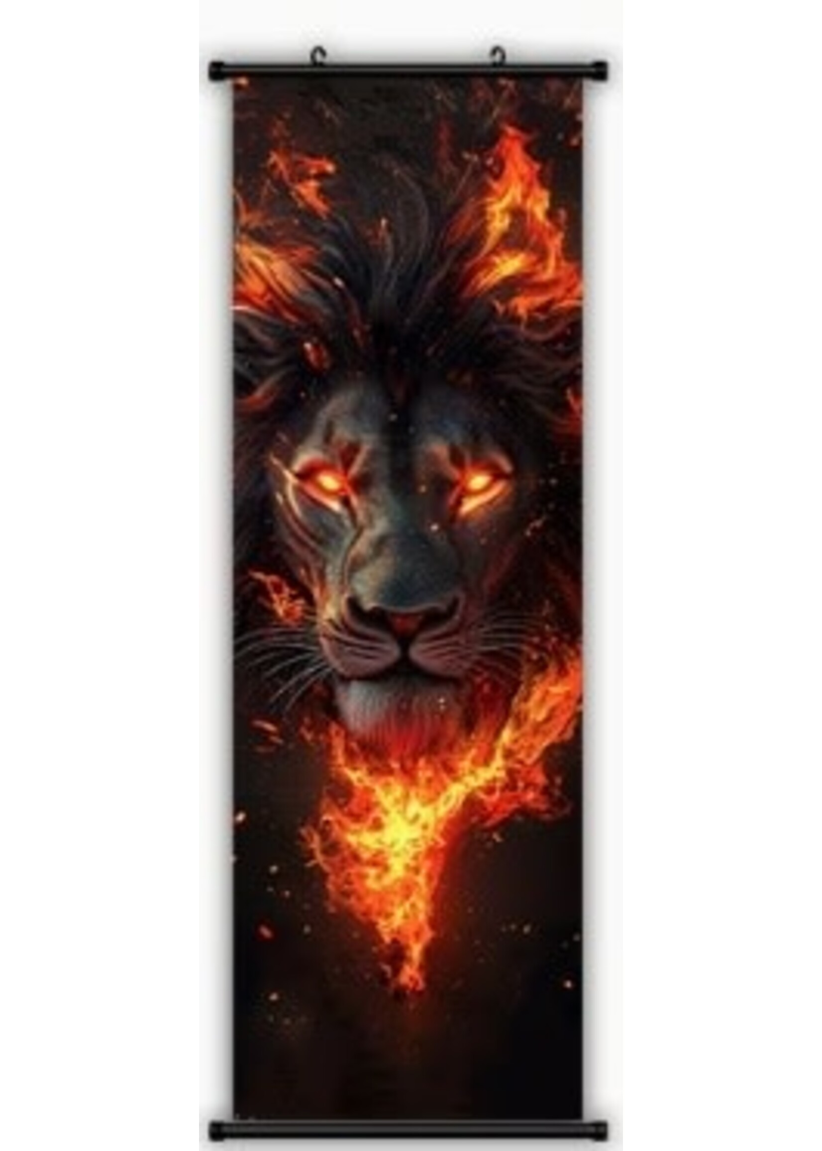 Hanging Wall Banner 15x47 Inch Fire Creature 3