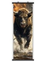 Hanging Wall Banner 15x47 Inch Running Wild 3