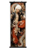 Hanging Wall Banner 15x47 Inch Draconic Characters 1