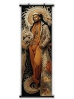 Hanging Wall Banner 15x47 Inch Draconic Characters 3