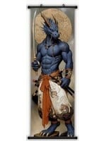 Hanging Wall Banner 15x47 Inch Draconic Characters 4