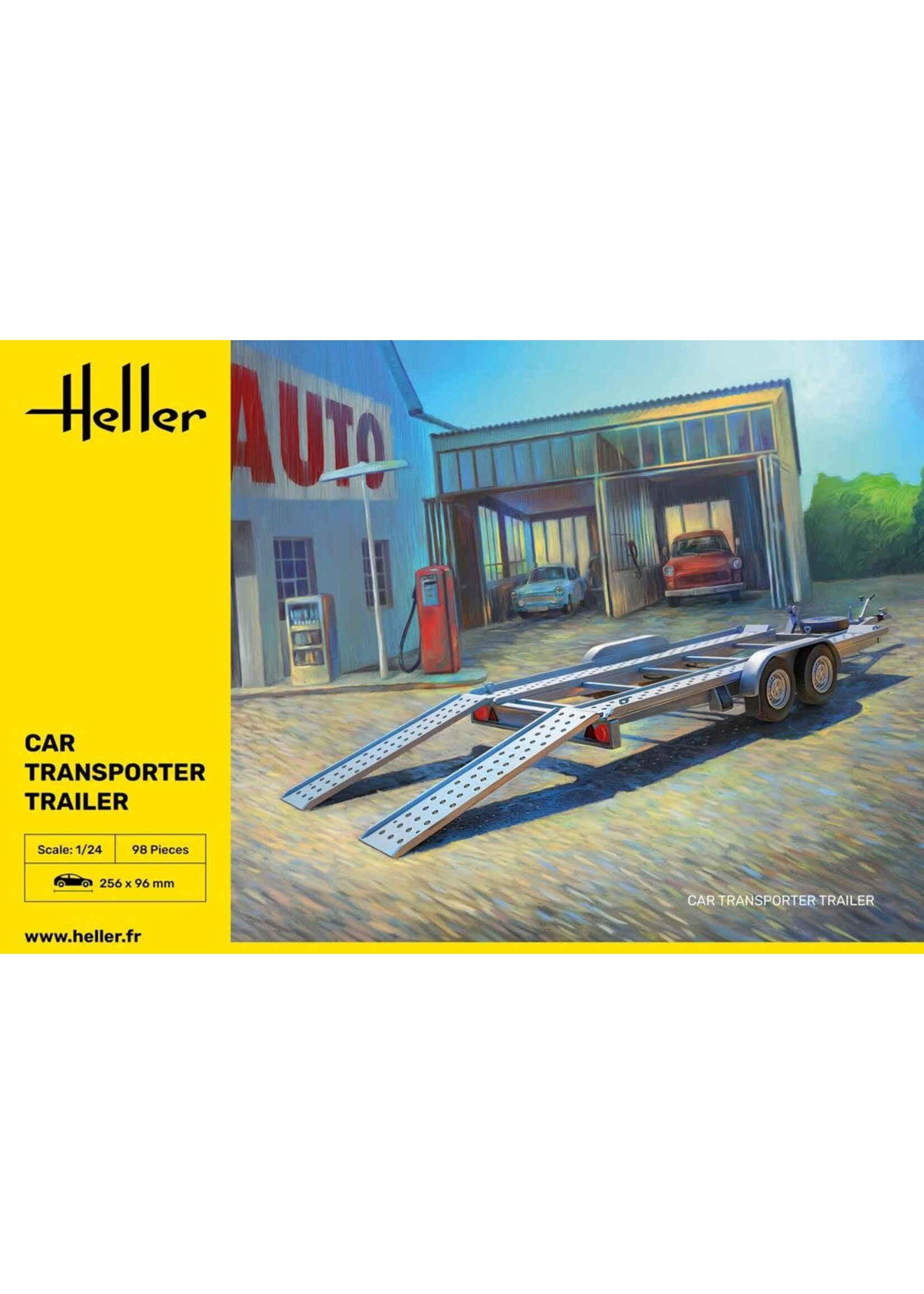 Heller HLR80774 Car Transporter Trailer (1/24)