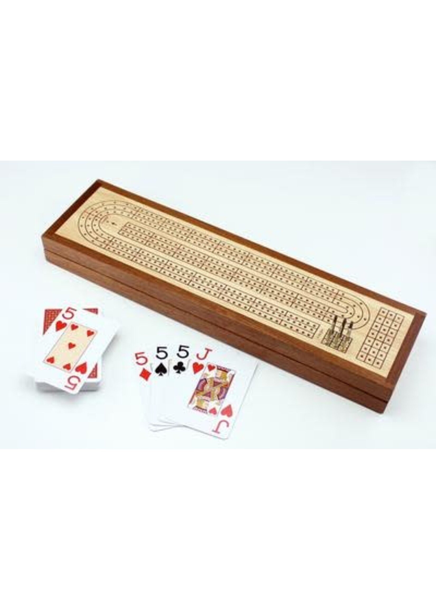 Cribbage Board with Piatnik Playing Cards