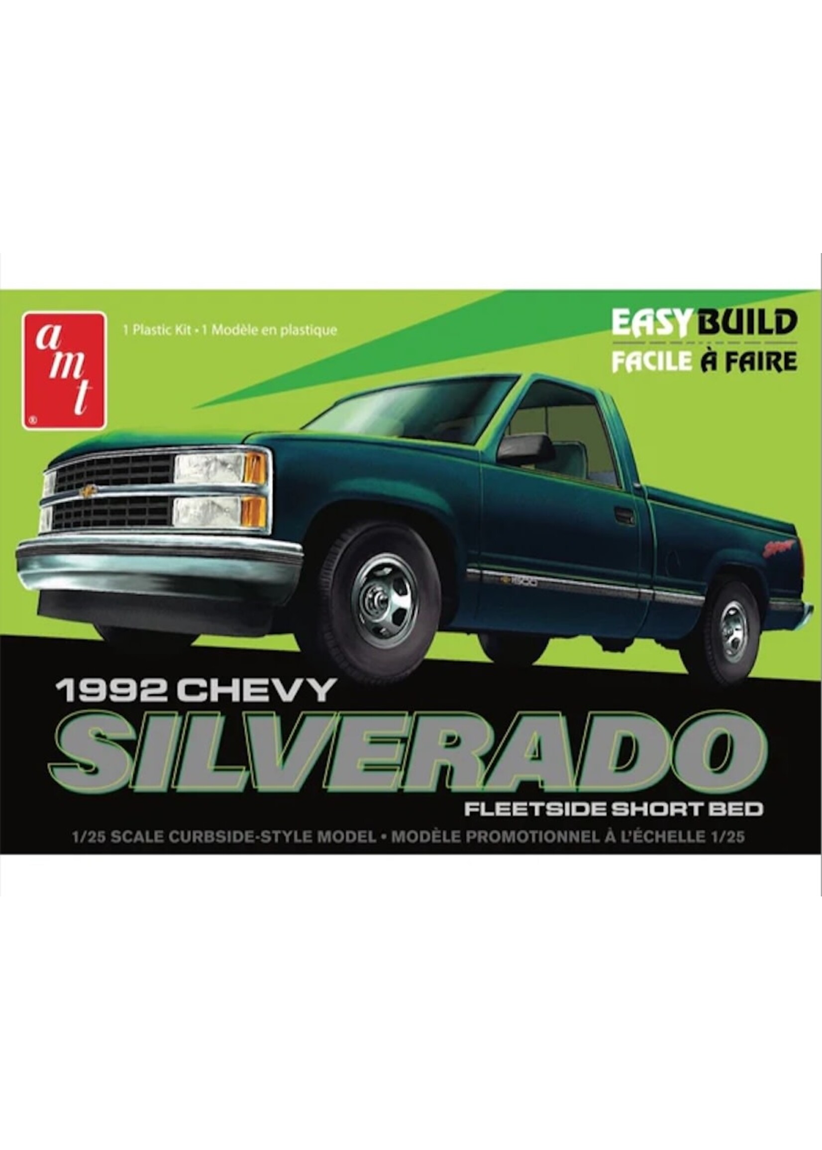 AMT AMT1408 1992 Chevy Silverado Fleetside Short Bed (1/25)