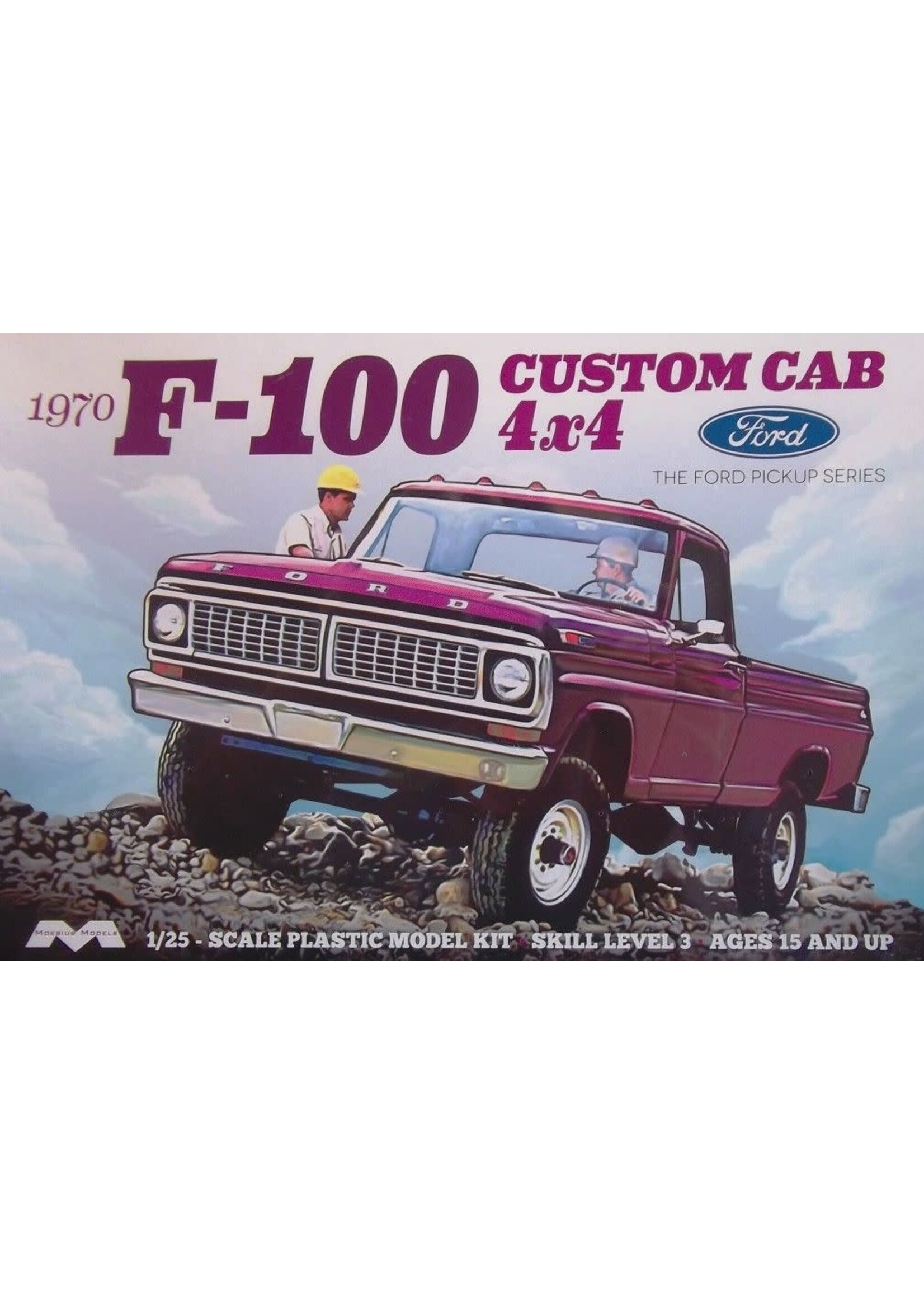 Moebius MOE1230 1970 Ford F-100 Custom Cab 4x4 (1/25)