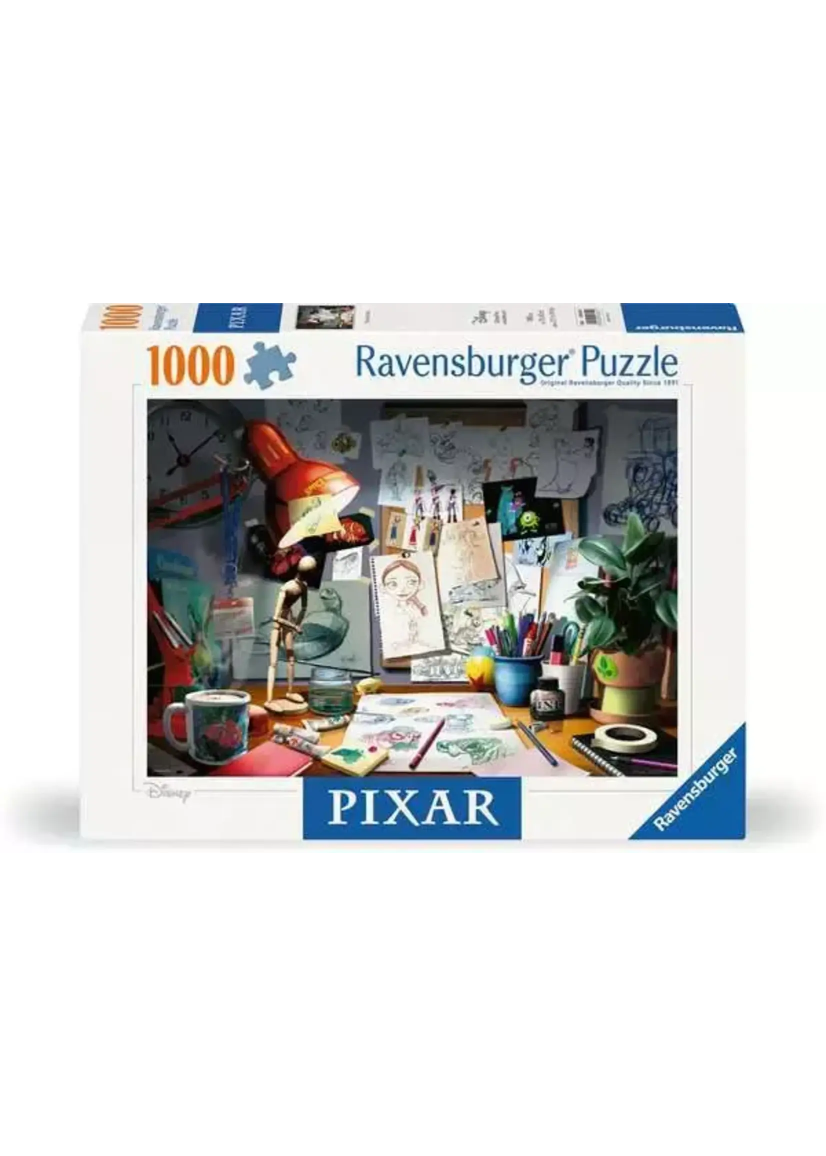 Ravensburger RAV12000302 Disney Pixar The Artist's Desk (Puzzle1000)