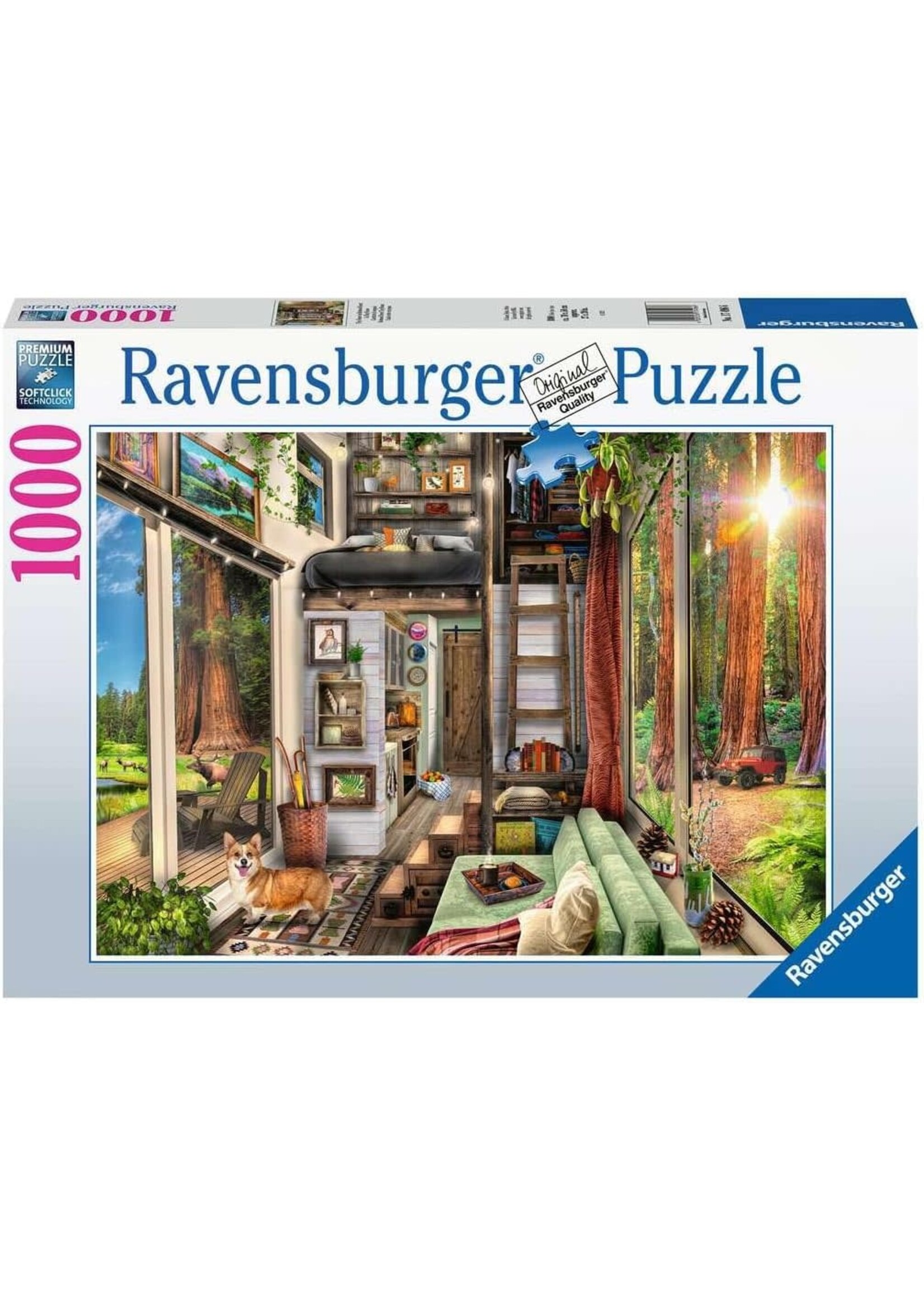 Ravensburger RAV12000634 Redwood Forest Tiny House (Puzzle1000)