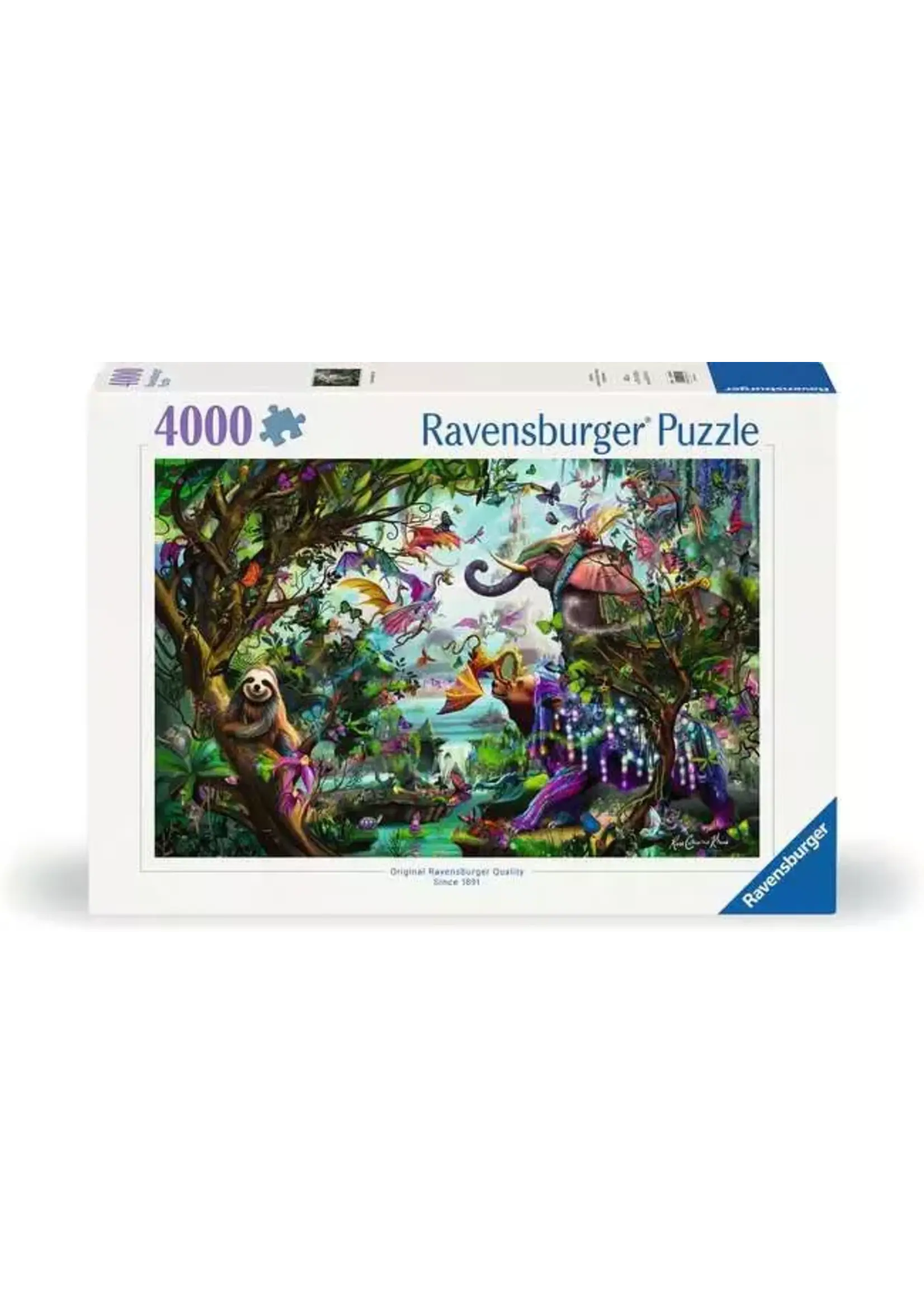 Ravensburger RAV12000812 Tropical Dragons (Puzzle4000)