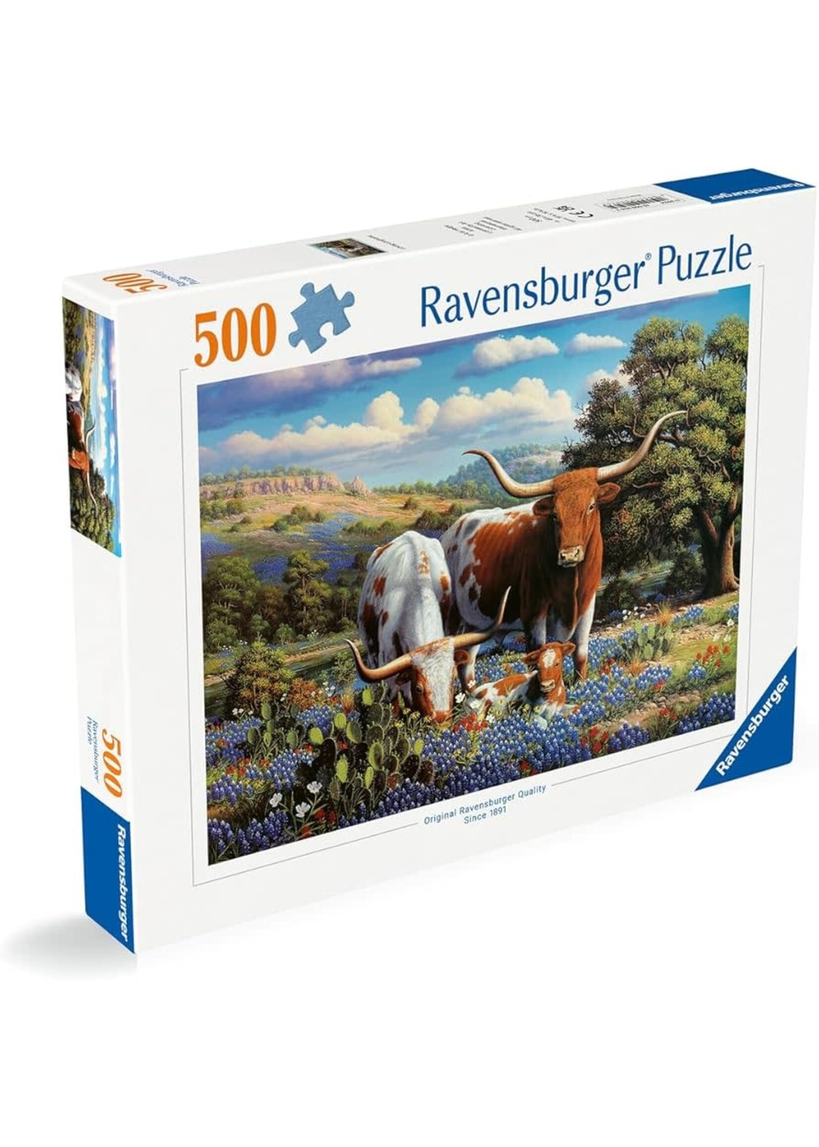 Ravensburger RAV12000826 Loving Longhorns (Puzzle500)