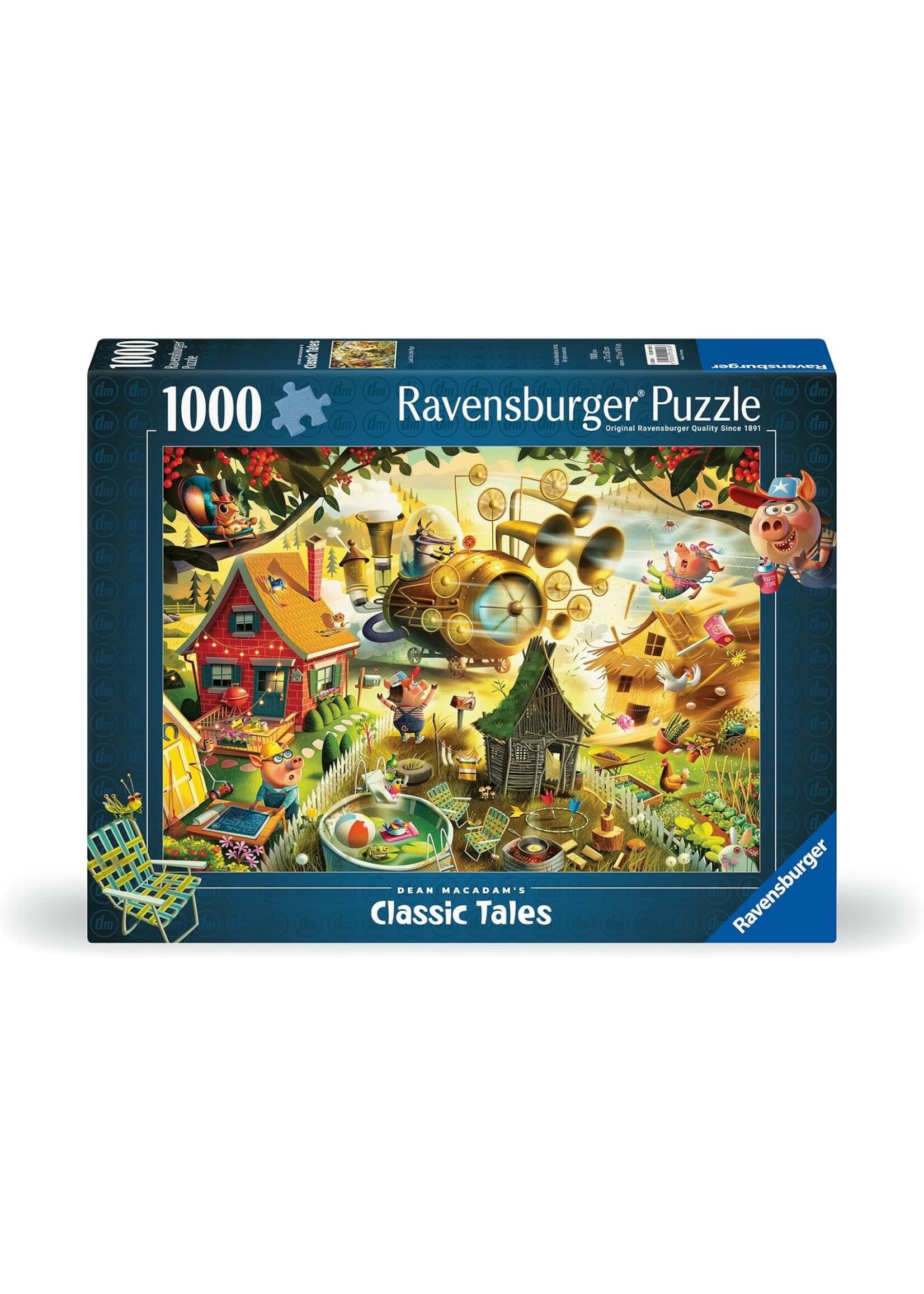 Ravensburger RAV12001004 Look Out Little Pigs (Puzzle1000)