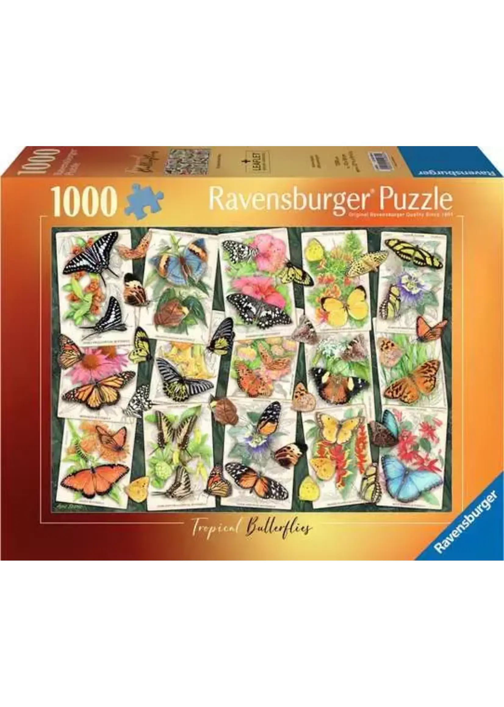 Ravensburger RAV12001084 Tropical Butterflies (Puzzle1000)