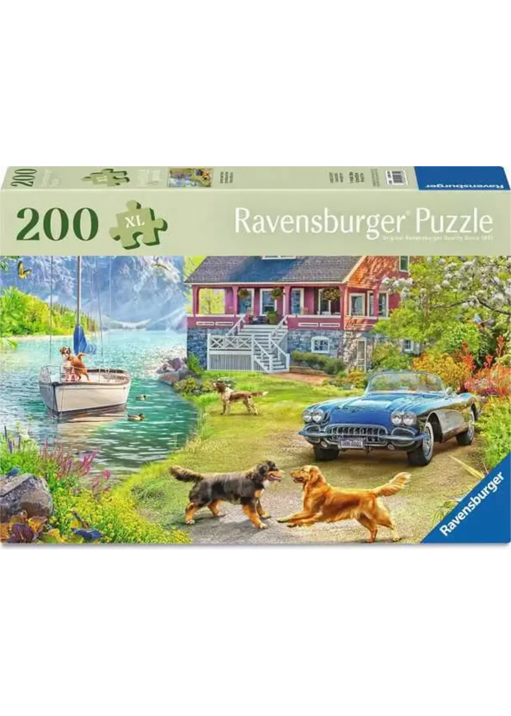 Ravensburger RAV120137 Summer Lake House (Puzzle200)
