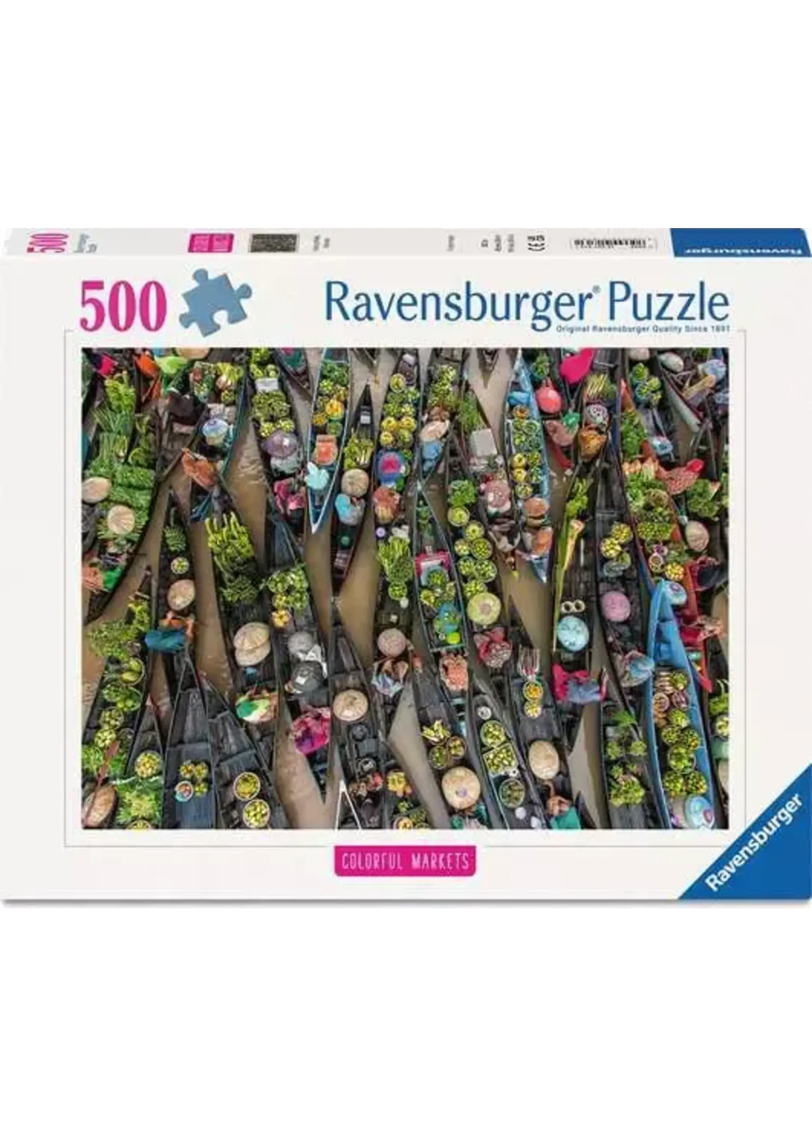 Ravensburger RAV12001813 Floating Market Indonesia (Puzzle500)