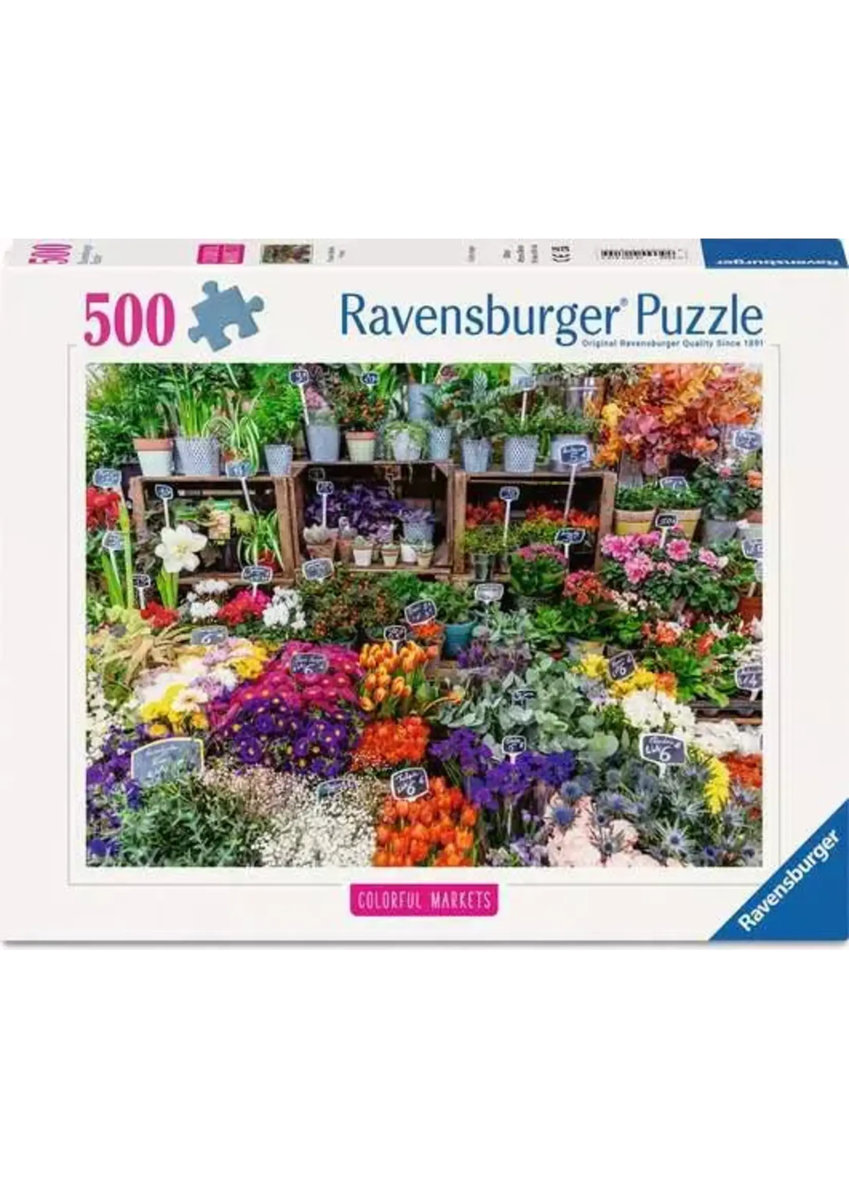 Ravensburger RAV12001815 Flower Market France (Puzzle500)