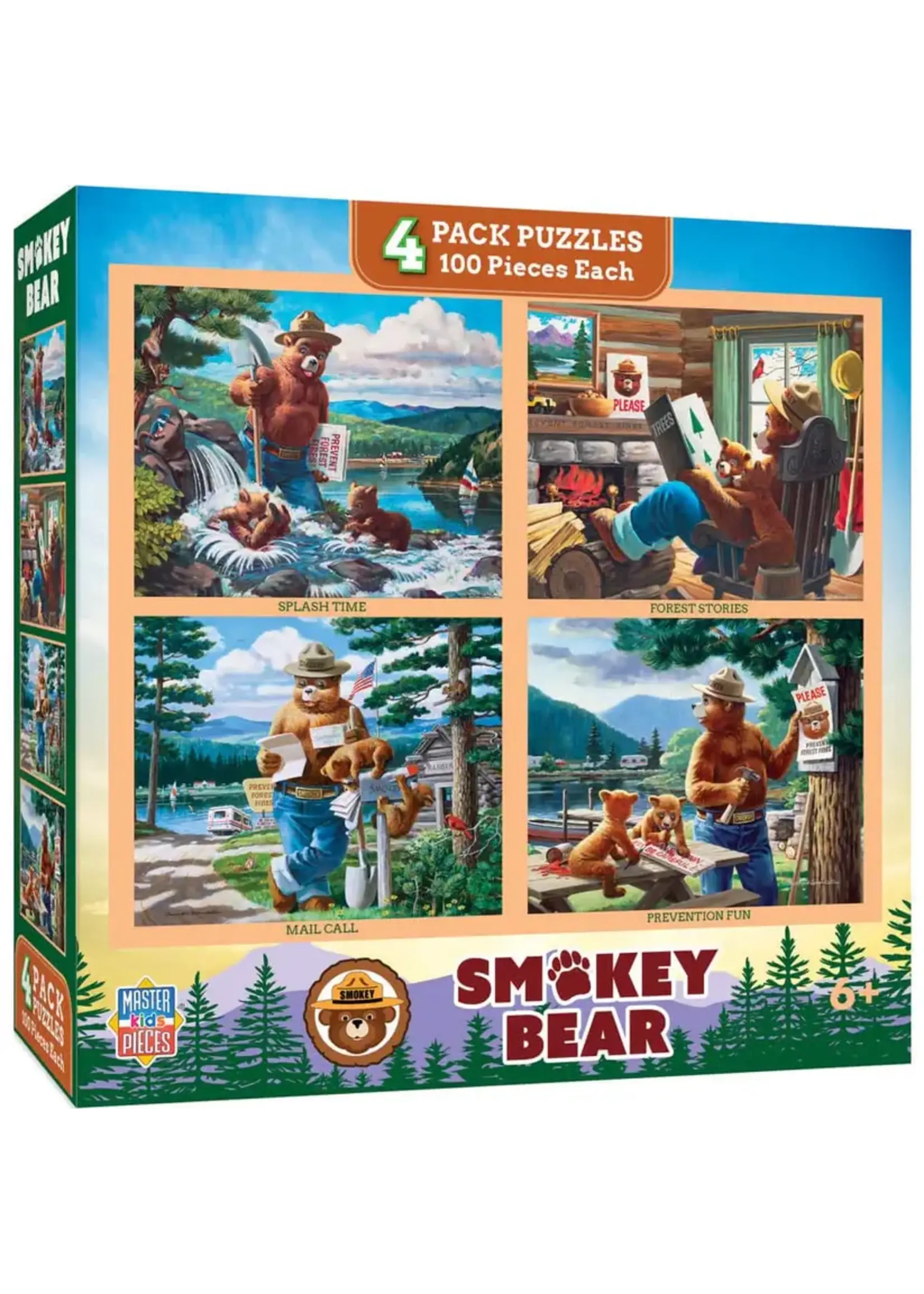 MasterPieces MPP12122 Smokey Bear (Puzzle4x100)