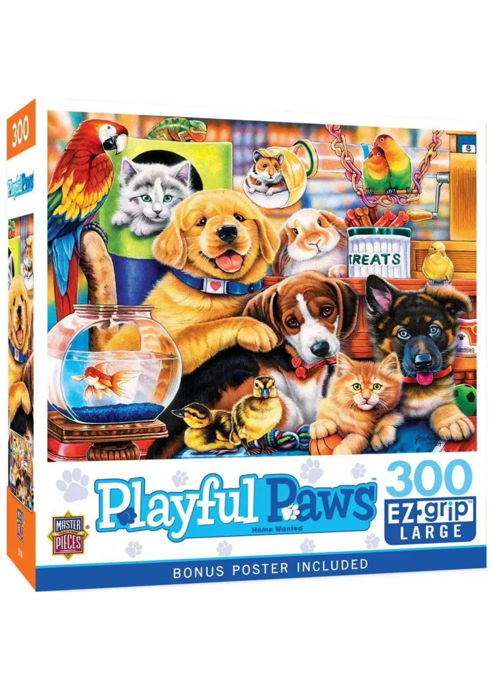 MasterPieces MPP31650 Playful Paws Home Wanted (Puzzle300)