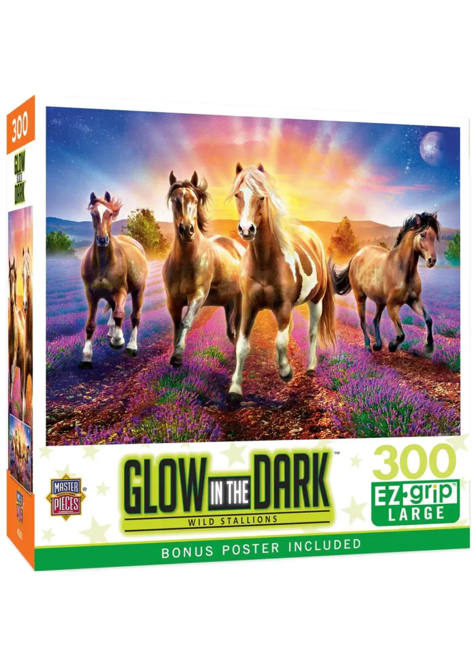 MasterPieces MPP32188 Wild Stallions Glow in the Dark (Puzzle300)