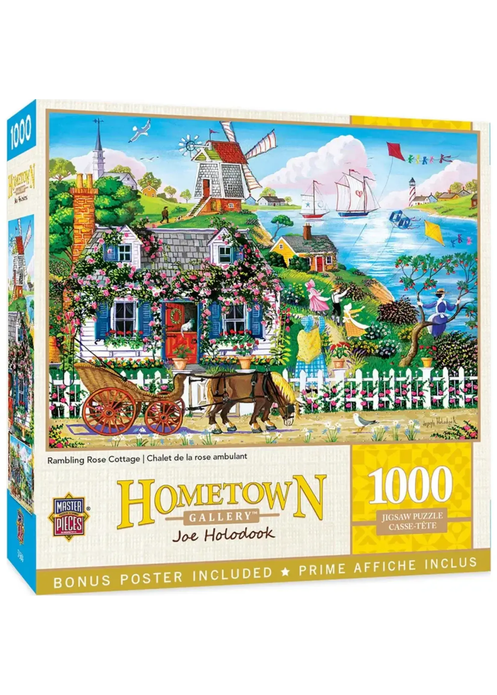 MasterPieces MPP72124 Rambling Rose Cottage (Puzzle1000)