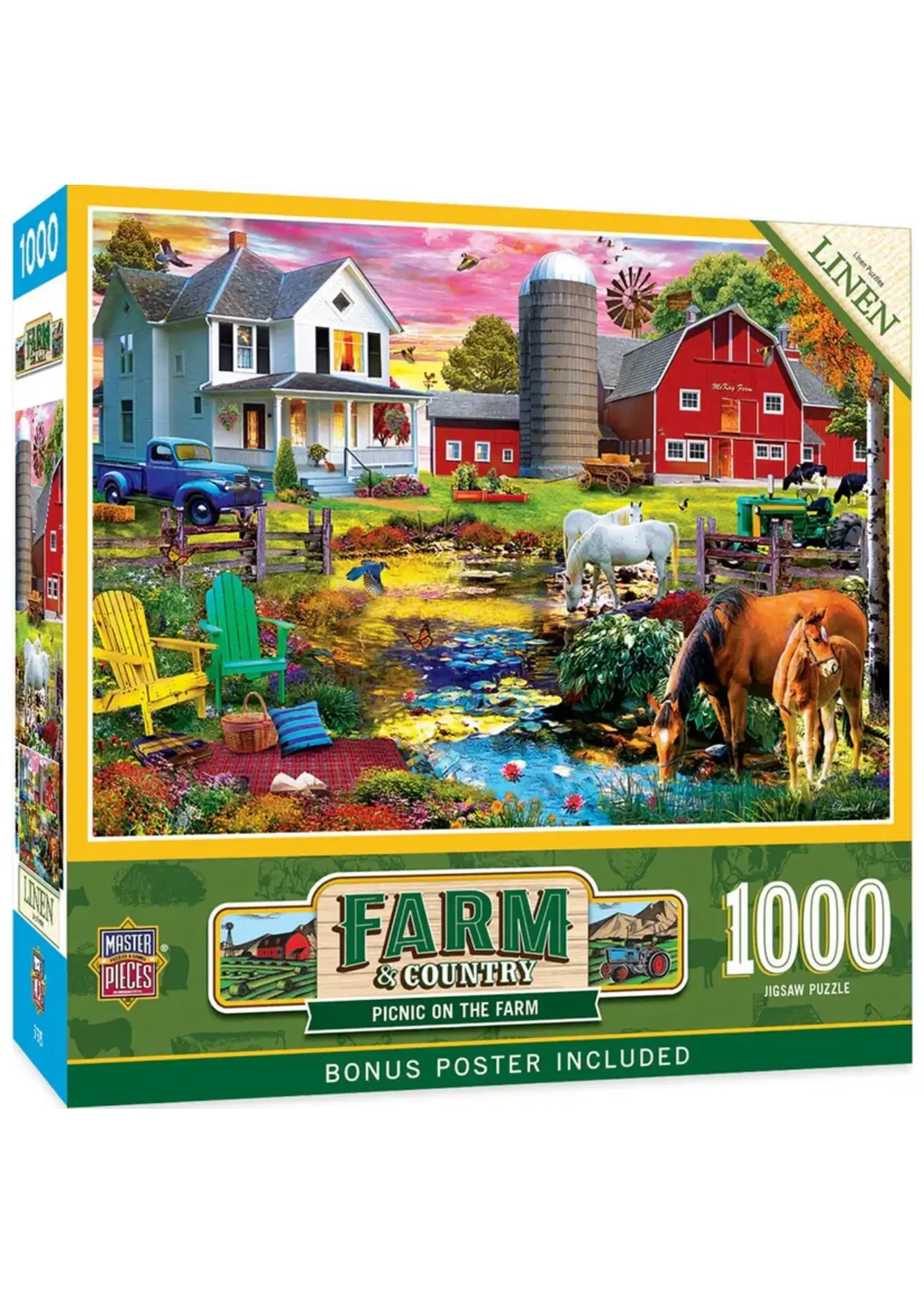 MasterPieces MPP72239 Picnic on the Farm (Puzzle1000)