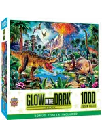 MasterPieces MPP72418 Dinosaurs Glow in the Dark (Puzzle1000)