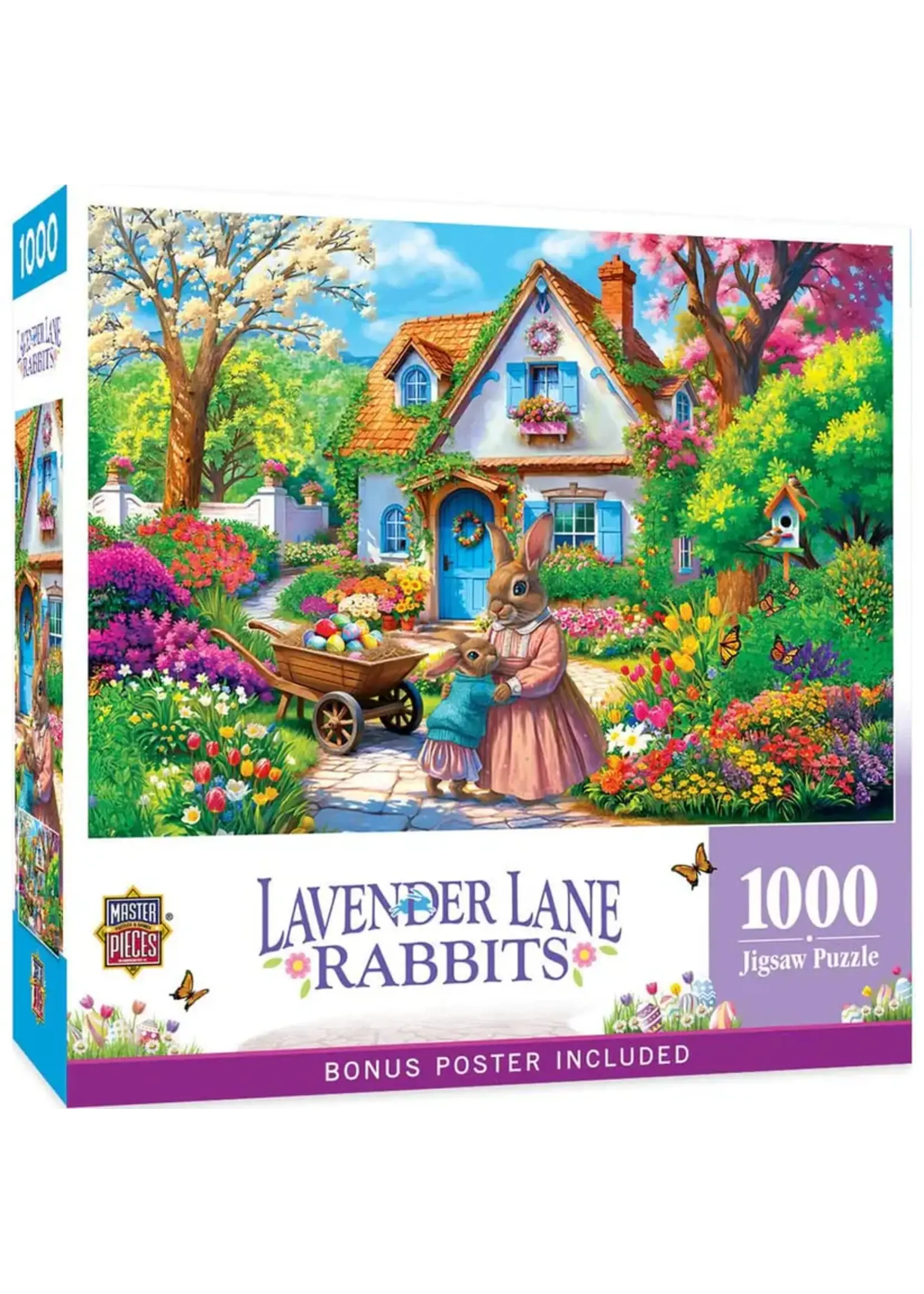 MasterPieces MPP72649 Lavender Lane Rabbits (Puzzle1000)