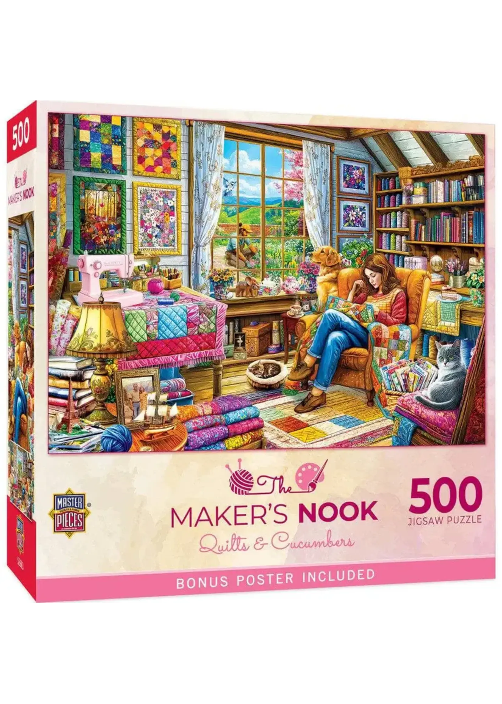 MasterPieces MPP32611 Quilts & Cucumbers (Puzzle500)