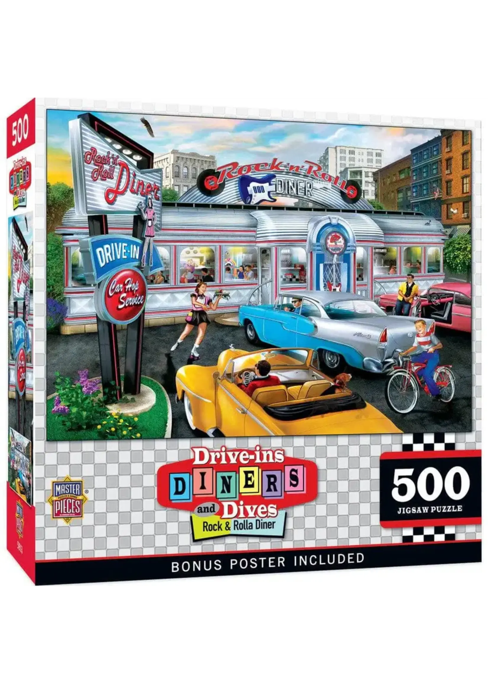 MasterPieces MPP32187 Rock & Rolla Diner (Puzzle500)