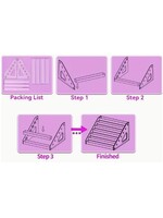 7 Tier Paint Rack Transparent Acrylic