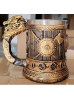 Mug Dragon Handle with Sword/Axe/Shield Emblem